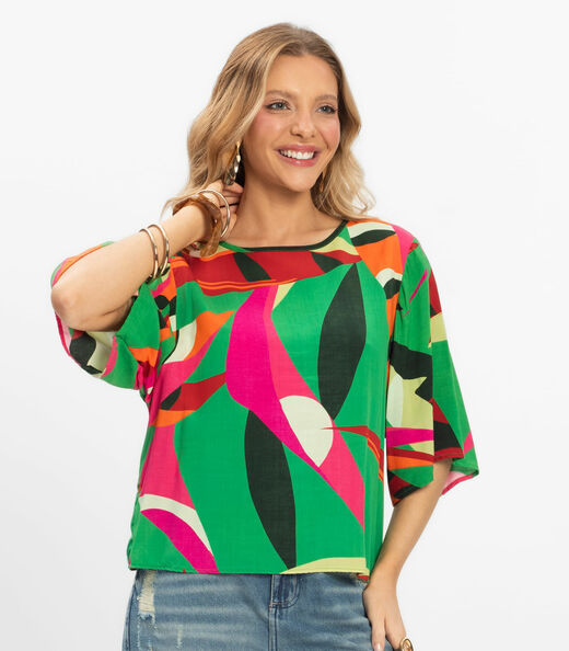 Blusa Feminina Viscose Khyara Rovitex Verde