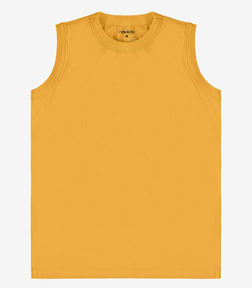 Regata Básica Infantil Masculina Rovi Kids Amarelo