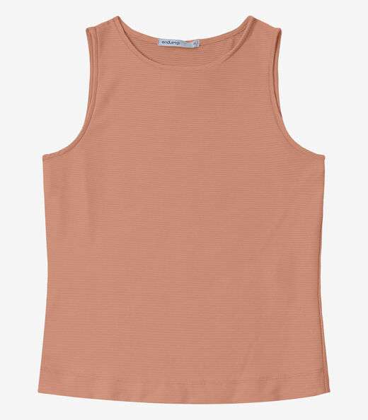 Regata Feminina em Poly Gorgurinho Endless Marrom