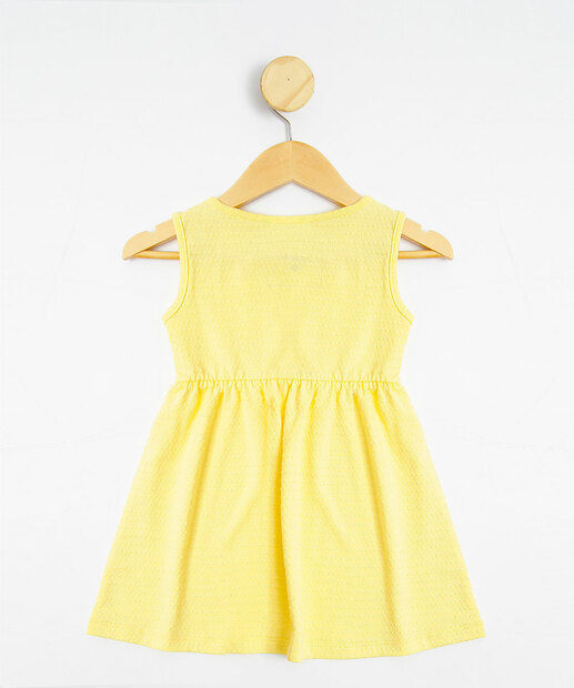 Vestido Infantil Textura Babado Marisa Tam 1 a 4 