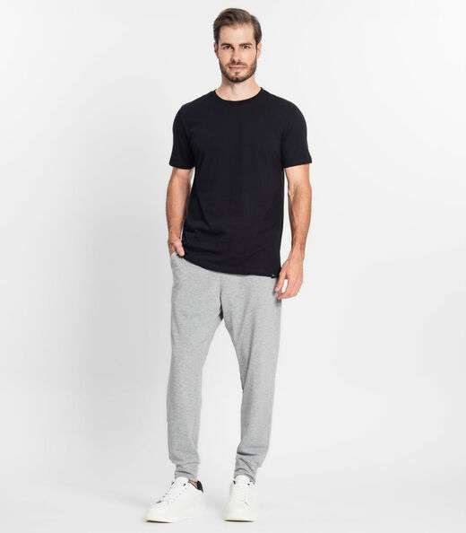 Calça Moletom Masculina Alfaiataria Kohmar Cinza