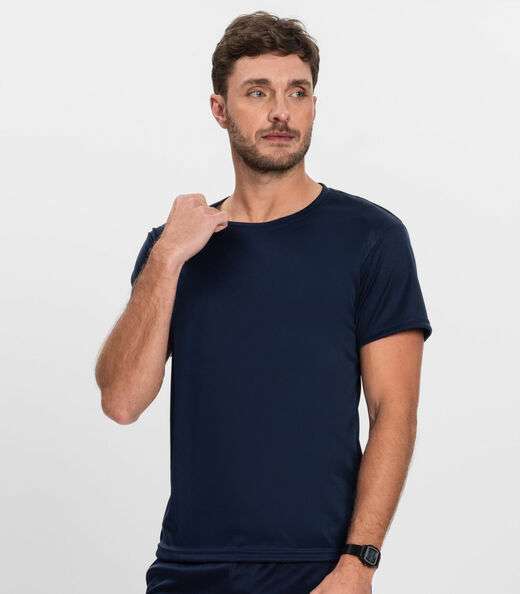 Camiseta Masculina Esportiva Dry Fit Shift Azul