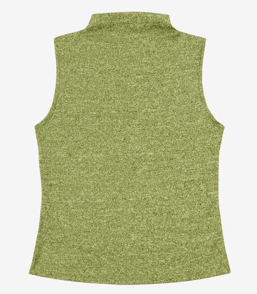 Regata Feminina com Gola Infinita Cor Amarelo