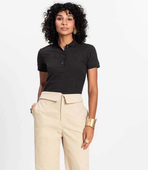 Image_Polo Feminina Piquet Básica Select Preto