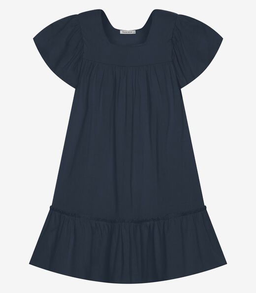 Image_Vestido Infantil Viscose Liso Trick Nick Azul