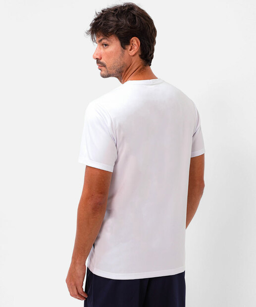 Camiseta Masculina Fitness Recorte MR Branco