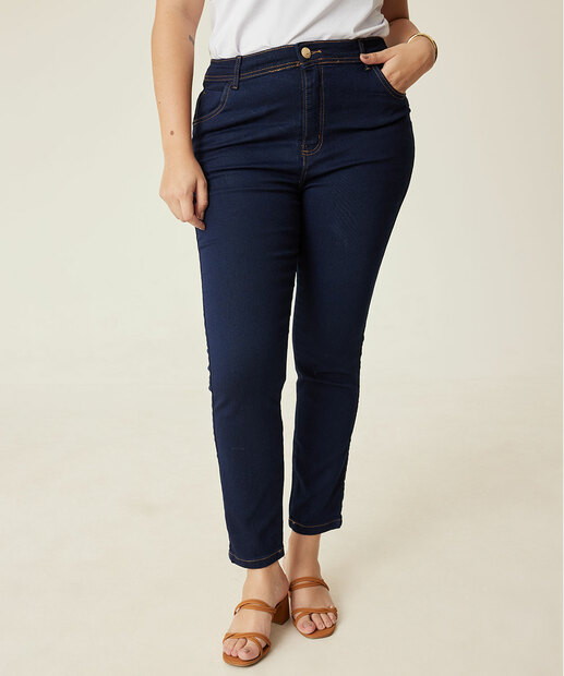 Calça Plus Size Feminina Jeans Cigarrete