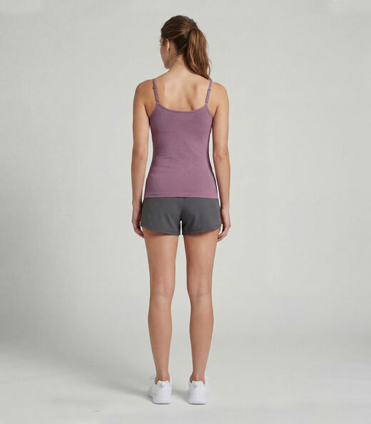 Blusa Regata Em Poliamida Com Bojo Sea Surf Rosa