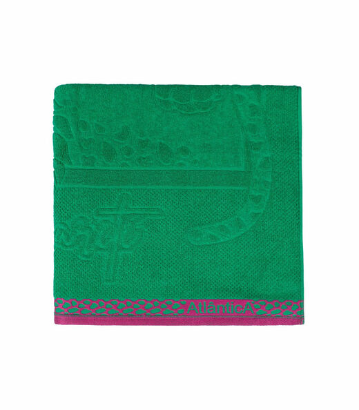 Toalha de Praia Jaquard Fio Penteado Atlântica Verde