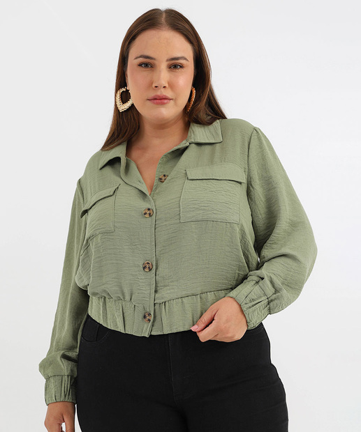 Image_Jaqueta Plus Size Feminina Bomber Marisa Verde