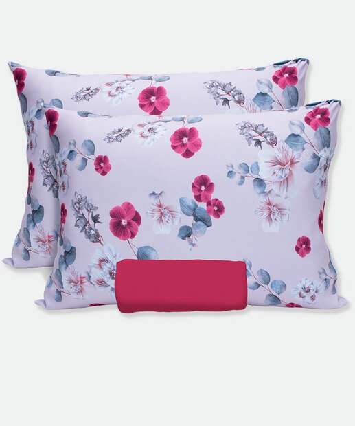 Jogo de Cama Queen Estampado Portallar 3 Peças 