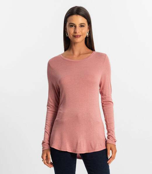 Image_Blusa Feminina Manga Longa Rovitex Rosa