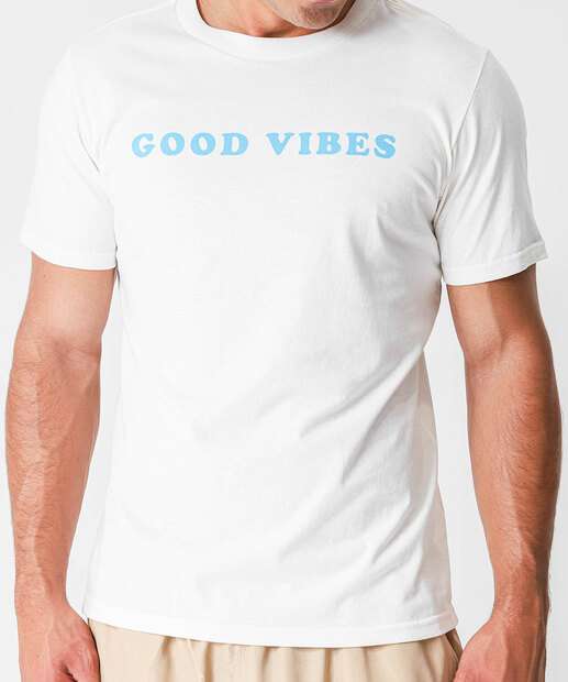 Camiseta Masculina Estampa Costas MR Off White