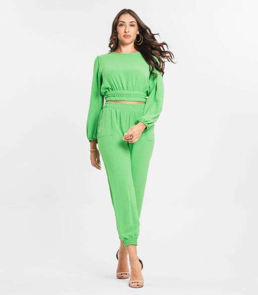 Blusa Feminina Manga Longa Endless Verde