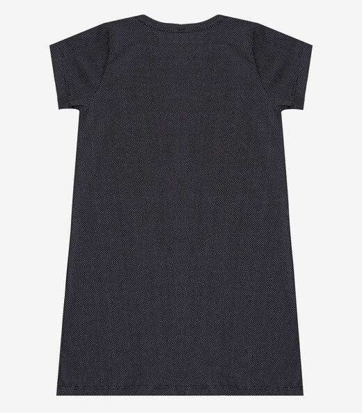 Vestido Feminino Infantil em Molecotton Select Preto