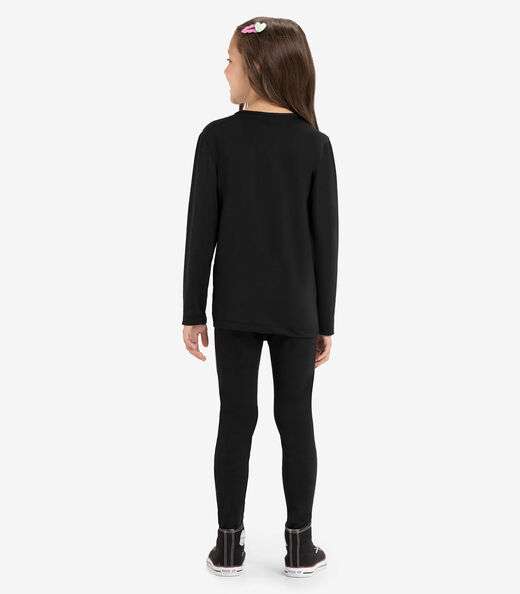 Legging malha térmica Rovi Kids Preto