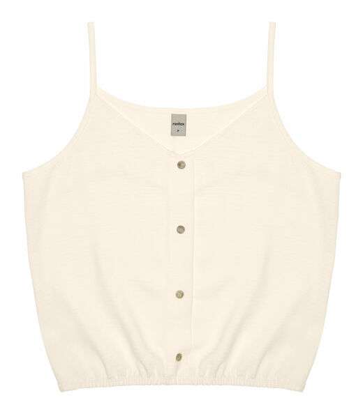 Blusa De Alça Feminina Com Botões Rovitex Bege