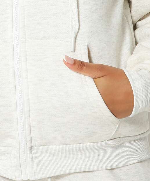 Casaco Feminino Moletom Flanelado Básico Marisa