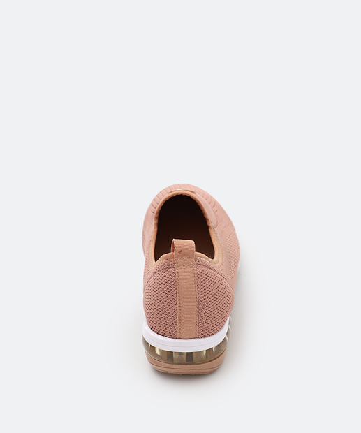Tênis Casual Slip On Feminino Modare Bege