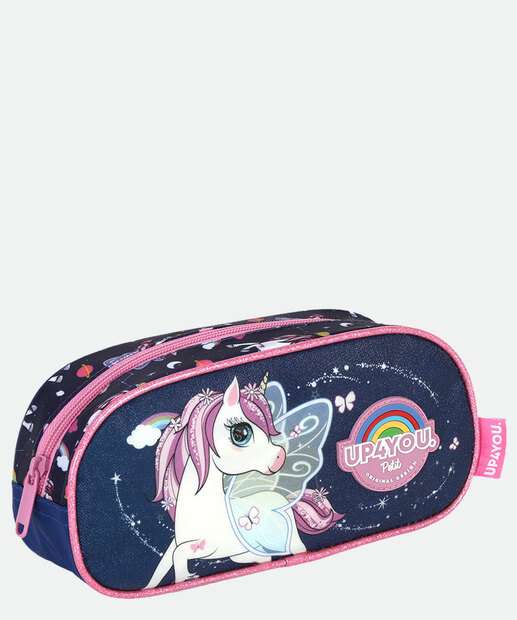 Estojo Escolar Infantil Unicórnio Up4you