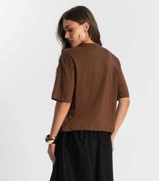 Camiseta Feminina Endless Marrom