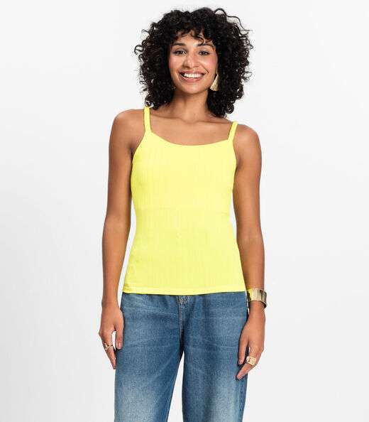 Image_Blusa Feminina De Alça Select Amarelo
