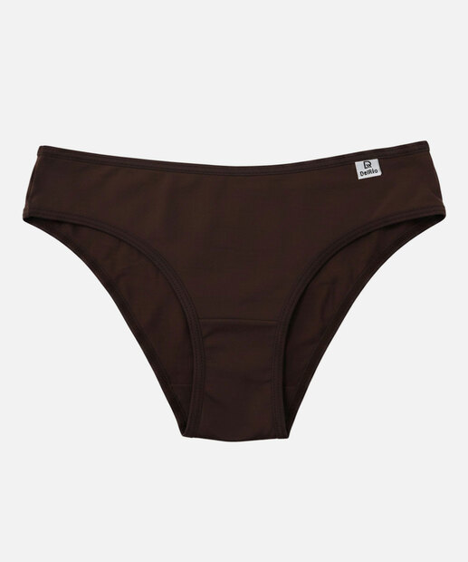 Kit 3 Calcinhas Tanga Estampa Poá DelRio Marrom