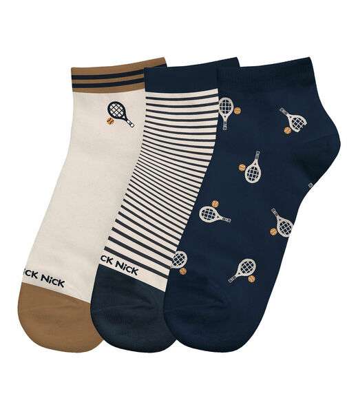 Image_Kit 3 Pares De Meia Cano Curto Infantil Trick Nick Azul