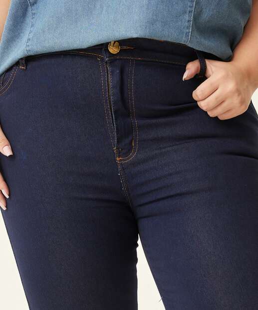 Calça Plus Size Feminina Jeans Cigarrete