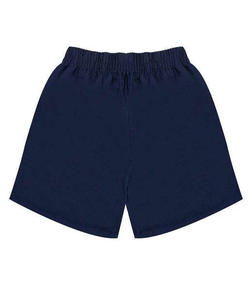 Bermuda Feminina Tecido Linho Rovitex Azul