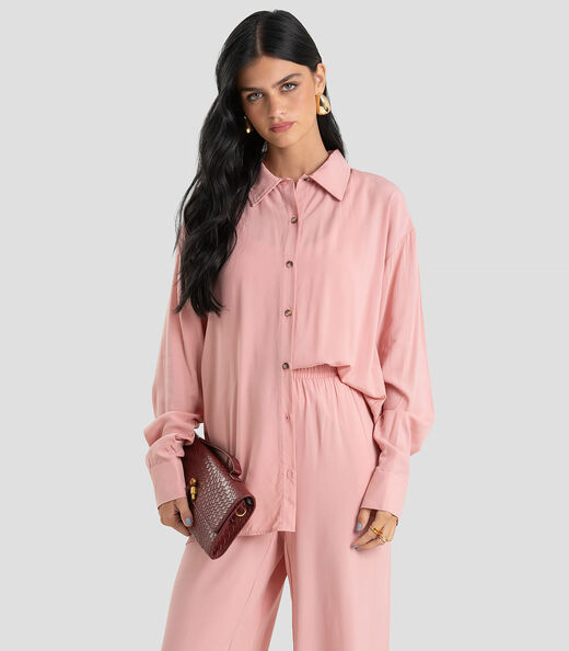 Image_Camisa Feminina Oversized em Tecido Dianna Rosa
