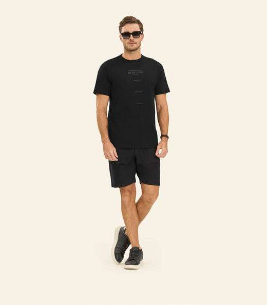 Image_Camiseta Masculina em Meia Malha Diametro Preto