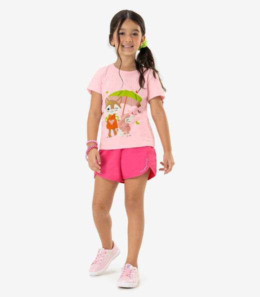 Blusa Infantil Feminina Rovi Kids Rosa