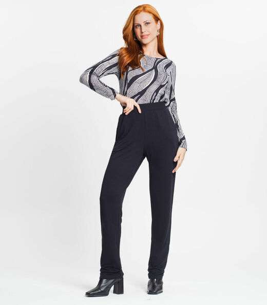 Calça Feminina Em Molecotton Rovitex Preto