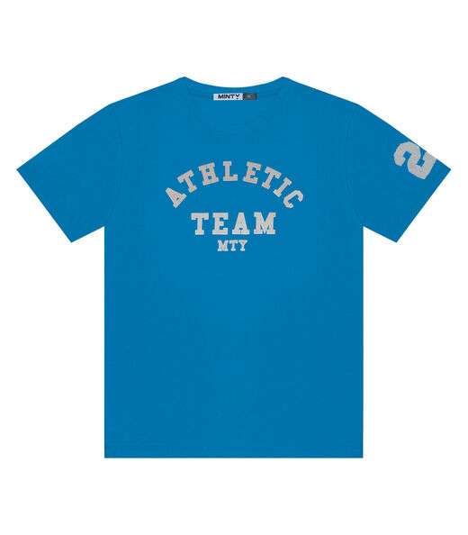 Camiseta Juvenil Masculina Em Meia Malha Minty Azul