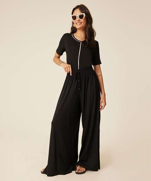 Image_Calça Pantalona Feminina Fenda Marisa