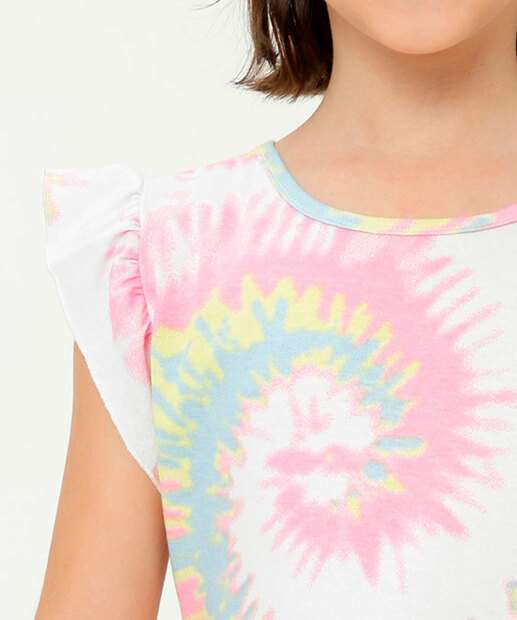 Vestido Infantil Estampa Tie Dye Marisa Tam 4 a 10