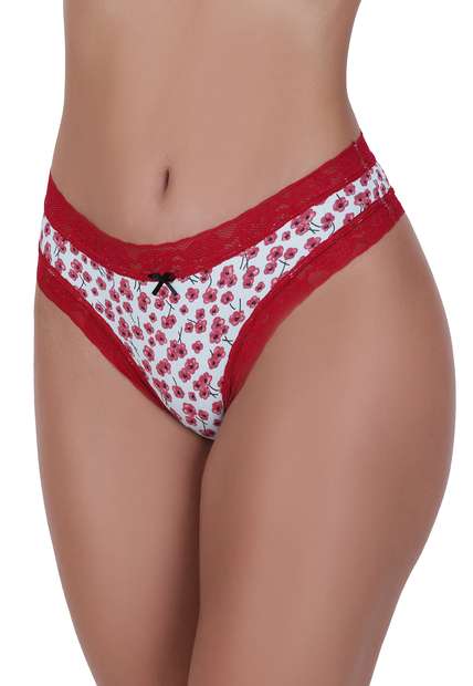 Kit 3 Calcinhas Déborah Fio Microfibra Concept Lingerie Multicolorido