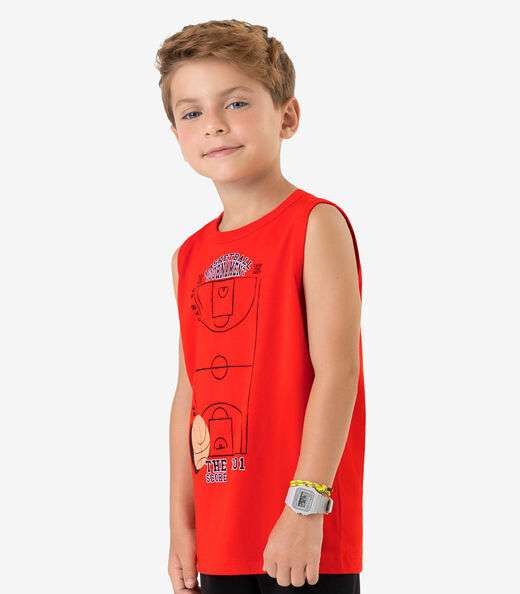 Regata Meia Malha Rovi Kids Laranja