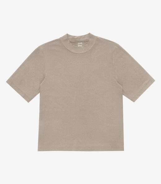 Blusa Feminina Básica em Malha Visco Rovitex Bege