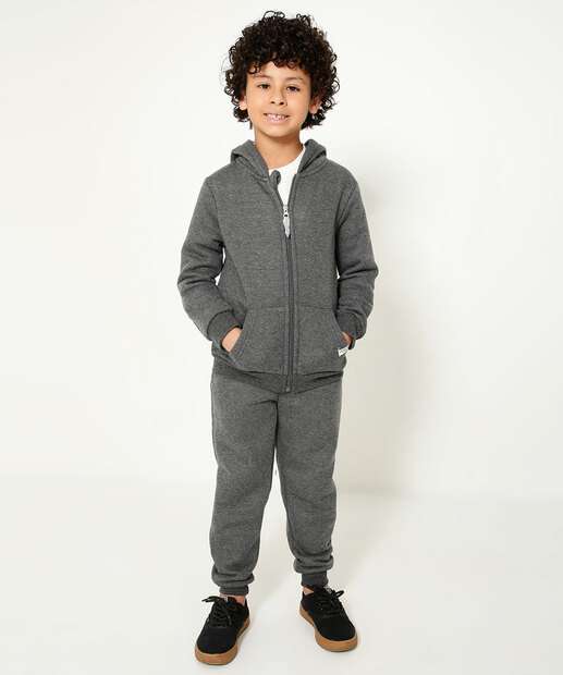 Casaco Infantil Moletom Flanelado MR Tam 4 a 10