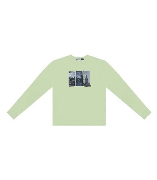 Blusão Juvenil Masculino Em Moletom Minty Verde