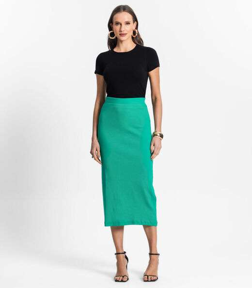 Image_Saia Midi De Ribana Feminina Endless Verde
