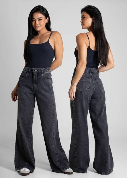 Calça Jeans Sawary Wide Leg Petit - 281978