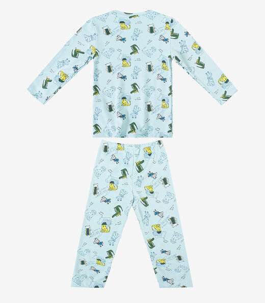 Pijama Masculino Infantil Select Azul