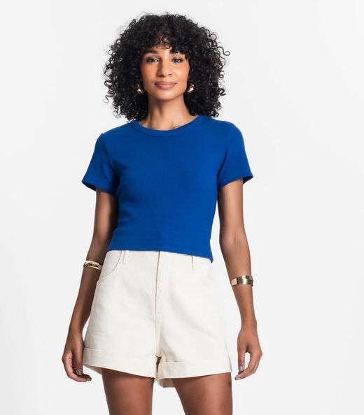Image_Blusa Cropped Ribana Básica Rovitex Azul