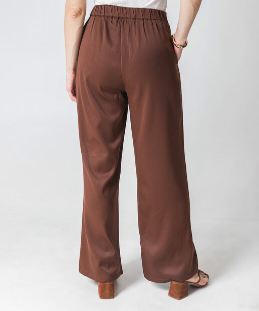 Calça Feminina Reta Alfaiataria Marisa Marrom