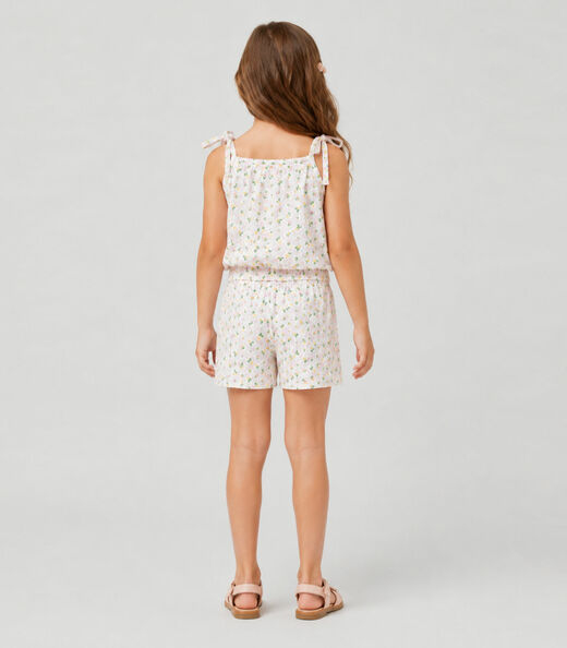 Conjunto Infantil Blusa de Alça e Short Select Branco