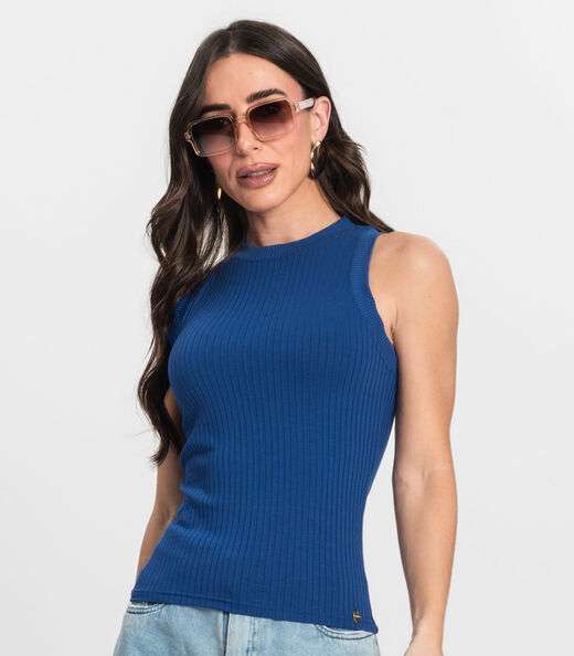 Regata Feminina em Ribana Endless Azul