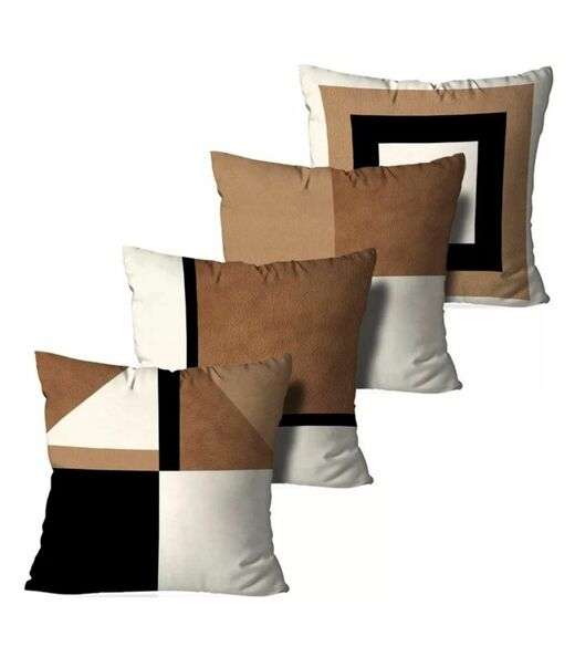 Image_Kit 4 Capas Para Almofadas Wevans Marrom